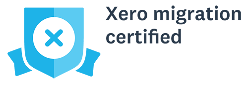 Xero Migration Certified Logo - RightWay New Zealand - 500x172